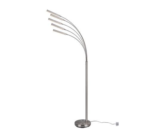 Trio R41031507 Reed LED Stmívatelná stojací lampa | Teplá bílá | 4W | Kov | Nikl
