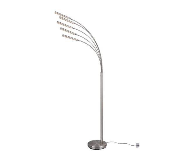 Trio R41031507 Reed LED Stmívatelná stojací lampa | Teplá bílá | 4W | Kov | Nikl