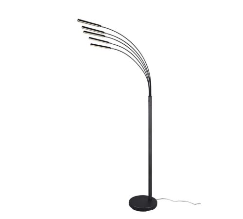 Trio R41031532 Reed LED Stmívatelná stojací lampa | Teplá bílá | 4W | Černá