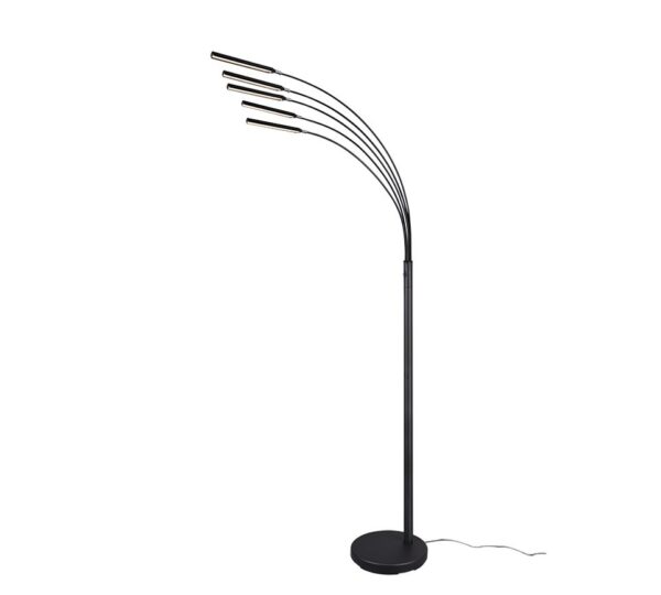 Trio R41031532 Reed LED Stmívatelná stojací lampa | Teplá bílá | 4W | Černá