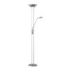 Trio R42292107 Spock LED stojací lampa | Teplá bílá | 20W | Kov | Nikl