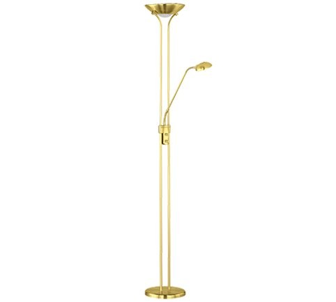 Trio R42292108 Spock LED stojací lampa | Teplá bílá | 20W | Barevný kov | Mosaz