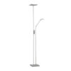 Trio R42562107 Luke LED stojací lampa | Teplá bílá | 15W | Kov | Nikl