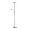 Trio R42752107 Ackbar LED stojací lampa | Teplá bílá | 18W | Kov | Nikl