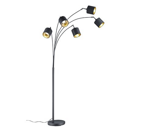 Trio R46330579 Tommy Stojací lampa | E14 | Černá