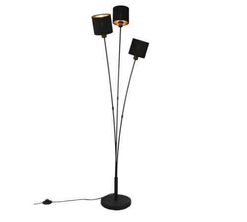 Trio R46333979 Tommy Stojací lampa | E14 | Černá