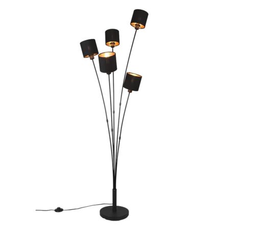 Trio R46335979 Tommy Stojací lampa | E14 | Černá