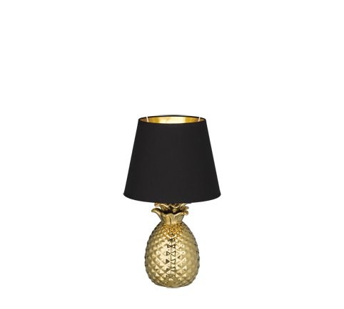Trio R50421079 Pineapple Stolní lampička | E14 | Barevný kov | Zlatá