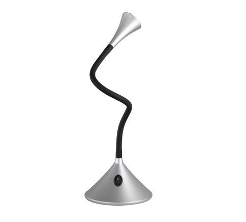 Trio R52391187 Viper LED stolní lampička | Teplá bílá | 3W | Kov | Stříbrná