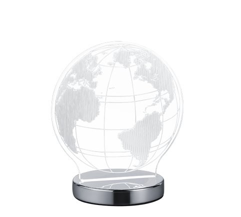 Trio R52481106 Globe LED stolní lampička | Variabilní | 7W | Chrom | Kov