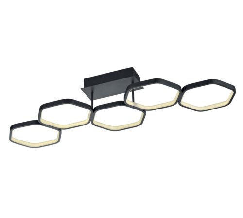 Trio R62055142 Vigo LED stropní svítidlo | Teplá bílá | 24=3000lmW | Černá