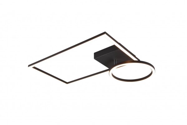 Trio R62182132 Verso LED Přisazené stropní svítidlo | Teplá bílá | Černá | 24,5W