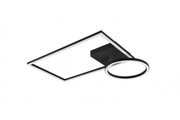 Trio R62182132 Verso LED Přisazené stropní svítidlo | Teplá bílá | Černá | 24,5W