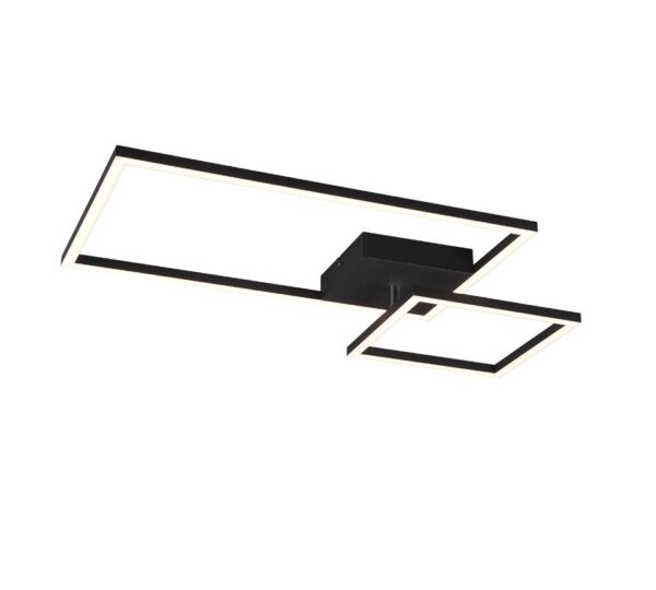 Trio R62642132 Padella LED Přisazené stropní svítidlo | Teplá bílá | Černá | 25W