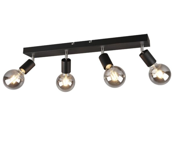 Trio R80184032 Vannes Přisazené stropní svítidlo | E27 | Černá