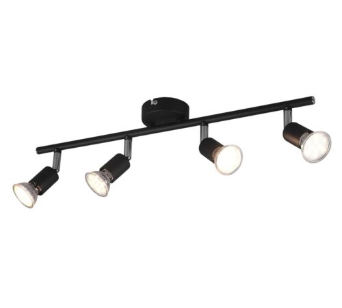 Trio R80914032 Paris Přisazené stropní svítidlo | GU10 | Černá