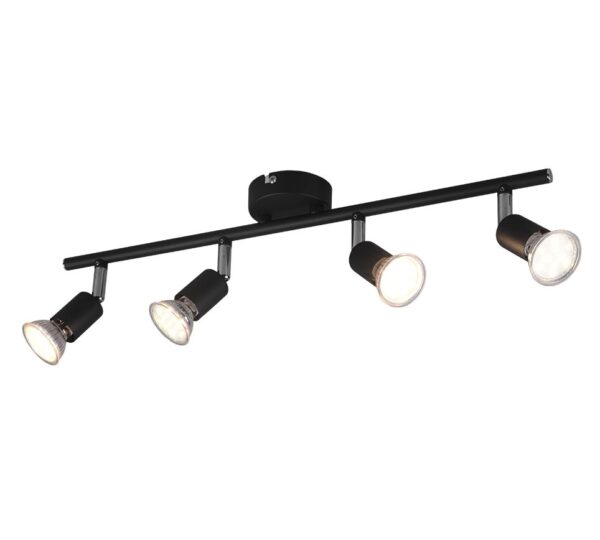 Trio R80914032 Paris Přisazené stropní svítidlo | GU10 | Černá