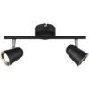 Trio R82122132 Toulouse LED bodové svítidlo | Teplá bílá | 2X3=2x400lmW | Černá