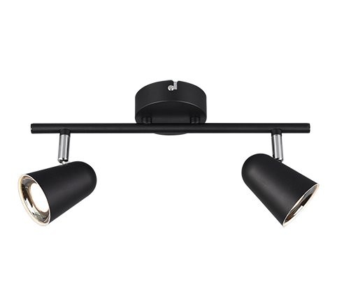 Trio R82122132 Toulouse LED bodové svítidlo | Teplá bílá | 2X3=2x400lmW | Černá
