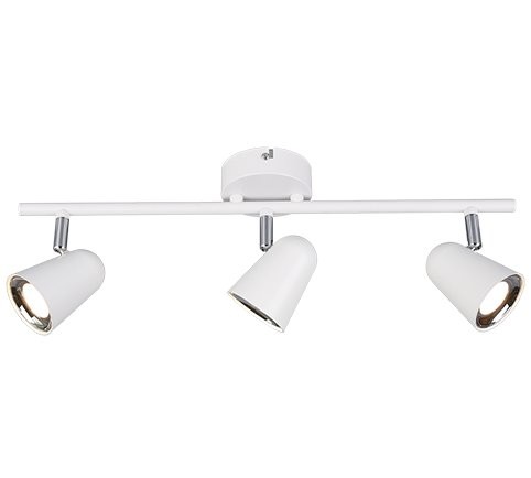 Trio R82123131 Toulouse LED bodové svítidlo | Teplá bílá | Bílá | 3x3W
