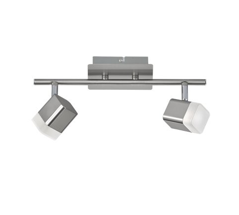 Trio R82152107 Roubaix LED bodové svítidlo | Teplá bílá | 2x4W | Kov | Nikl