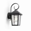 Philips 17236/30/PN Nástěnné venkovní světlo | E27 | Černá