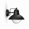 Philips 17237/30/PN Nástěnné venkovní světlo | E27 | Černá