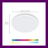 WiZ 8719514554276 Tunable Smart LED Přisazené stropní svítidlo | Variabilní | 21W | Bílá