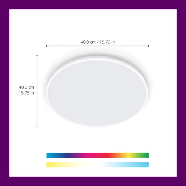 WiZ 8719514554276 Tunable Smart LED Přisazené stropní svítidlo | Variabilní | 21W | Bílá