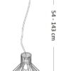 Ideal lux 167497 Ampolla Nero Lustr | E27
