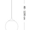 Ideal lux 160863 Boa Bianco Lustr | E27