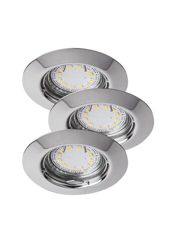 Rabalux 1047 Lite LED Přisazené stropní svítidlo | Teplá bílá | 3W | Chrom | Kov