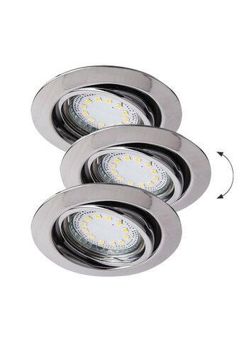 Rabalux 1050 Lite LED Přisazené stropní svítidlo | Teplá bílá | 3W | Chrom | Kov