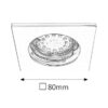 Rabalux 1053 Lite LED Přisazené stropní svítidlo | Teplá bílá | 3W | Chrom | Kov