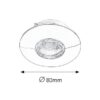 Rabalux 1072 Randy LED Přisazené stropní svítidlo | Teplá bílá | 4W | Chrom | Kov