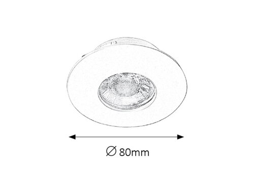 Rabalux 1078 Randy LED Přisazené stropní svítidlo | Teplá bílá | 4W | Bílá