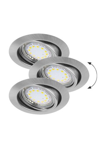 Rabalux 1166 Lite LED Přisazené stropní svítidlo | Teplá bílá | 3W | Chrom | Kov
