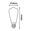 Rabalux 1359 Filament-LED LED žárovka E27 | Teplá bílá | 5W