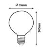 Rabalux 1420 Filament-LED LED žárovka E27 | Teplá bílá | 5W