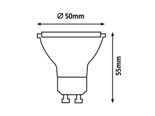 Rabalux 1422 SMD-LED LED žárovka GU10 | Přírodní bílá | 5W