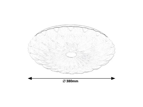 Rabalux 1426 Primrose LED Stropní svítidlo s ovladačem | Variabilní | Stmívatelné | 48W | Bílá