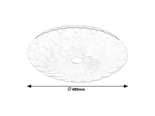Rabalux 1427 Primrose LED Stropní svítidlo s ovladačem | Variabilní | Stmívatelné | 7,2W | Bílá