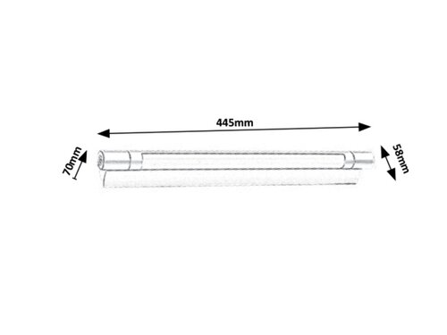 Rabalux 1444 Byron LED Pod linku | Přírodní bílá | 4W | Kov | Stříbrná