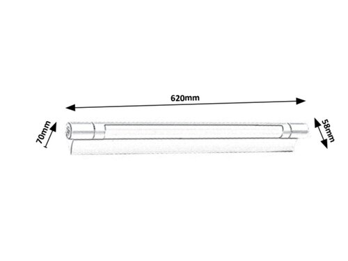 Rabalux 1445 Byron LED Pod linku | Přírodní bílá | 8W | Kov | Stříbrná