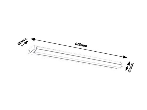 Rabalux 1447 Cedric LED Pod linku | Teplá bílá | 12W | Chrom | Kov