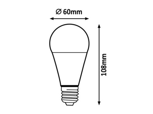 Rabalux 1466 SMD-LED LED žárovka E27 | Přírodní bílá | 7W