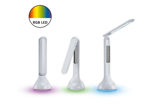 Rabalux 1515 Justin LED Moderní stolní lampička | Přírodní bílá | RGB | 4W | Bílá