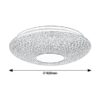 Rabalux 1518 Coralia LED Stropní svítidlo s ovladačem | Variabilní | Stmívatelné | 48W