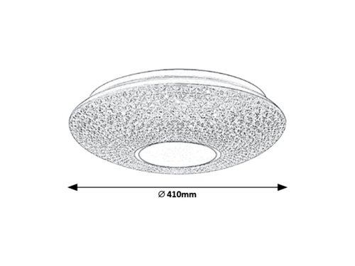 Rabalux 1518 Coralia LED Stropní svítidlo s ovladačem | Variabilní | Stmívatelné | 48W