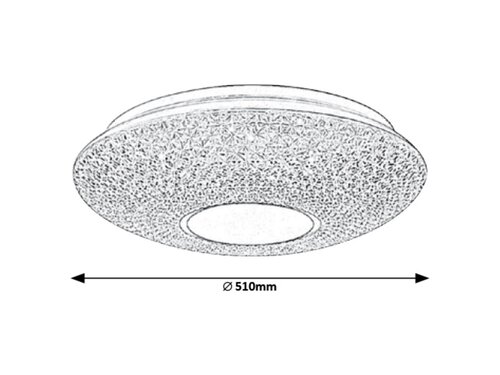 Rabalux 1519 Coralia LED Stropní svítidlo s ovladačem | Variabilní | Stmívatelné | 7,2W